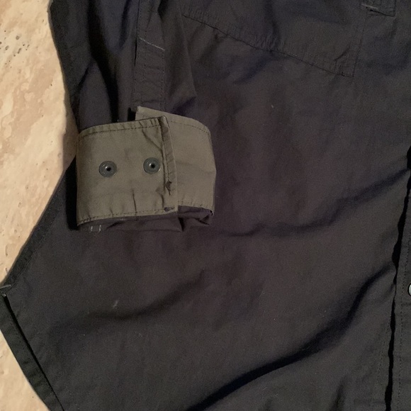 G-Star Raw - Utility Button-up shirt NWOT Navy Blue with Green. Size XL - Picture 4 of 8